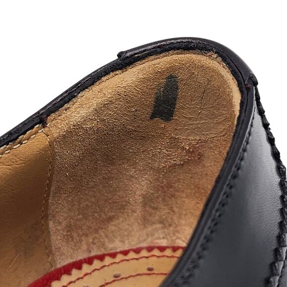 Christian Louboutin Top Daviol Leather Derby Shoes - Black EU 40.5 / US 7.5 $995 - Picture 7 of 9